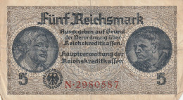 BANCONOTA GERMANIA 5 REICHSMARK VF  (B_82 - 5 Reichsmark