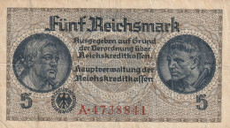 BANCONOTA GERMANIA 5 REICHSMARK VF  (B_84 - 5 Reichsmark