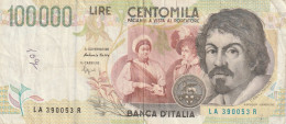 BANCONOTA CARAVAGGIO II TIPO L.100000 VF  (B_57 - 100000 Lire