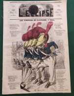 1868 LES POMPIERS DE NANTERRE Par André GILL  - Journal L'ECLIPSE - Feuerwehr