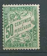 MONACO - Taxe -  Yvert N° 20 (*)  " Neuf Sans Gomme (*) - Malb12811 - Impuesto