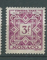 MONACO -Taxe  Yvert N° 34 (*)  " Neuf Sans Gomme (*) - Malb12819 - Impuesto