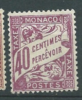 MONACO -Taxe  Yvert N° 19 (*) Neuf Sans Gomme - Malb12826 - Impuesto