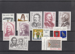 Iceland 1979 - Full Year MNH ** - Années Complètes