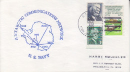 Antarctique, Lettre Obl. US Navy Le 16 Oct 76 + Cachet Antarctic Communications Network - Briefe U. Dokumente