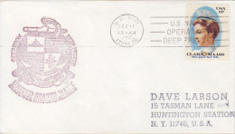 Antarctique, Lettre Obl. US Navy Le 12 Dec 76 + Cachet Opération Deep Freeze - Briefe U. Dokumente