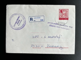 JUGOSLAVIJA YUGOSLAVIA 1993 REGISTERED LETTER KIKINDA - Brieven En Documenten