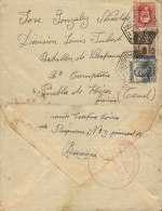 Carta Circulada De Barcelona A Puebla De Híjar (Teruel), Frente De Aragón (División Luís Jubert), El 15/5/37. Al Dorso - Republikeinse Censuur