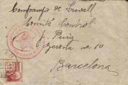 Carta Circulada Desde Frailes (Jaén) A Barcelona, El Año 1937. Marca "139 Brigada Mixta - 33 División - 2 Bon"  - Republikeinse Censuur