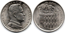 MA 29194 / Monaco 1 Franc 1976 SPL - 1960-2001 Franchi Nuovi