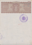 F-EX47232 INDIA REVENUE SEALLED PAPER FREEDOM STATE. 1 RUPEE.  - Other & Unclassified