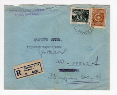 1949. YUGOSLAVIA,SERBIA,PANCEVO TO VRSAC,RECORDED COVER - Covers & Documents