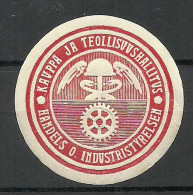FINLAND FINNLAND Ministerium Für Handel- Und Industrie Vignette Seal Stamp Siegelmarke - Autres & Non Classés