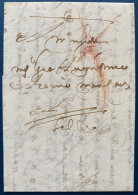 LETTRE Verticale 9 MAI 1698 Croix Manuscrite, " De YPRES " Marque Rouge à La Craie Y, Pour LILLE En Port Payé TTB & R - 1621-1713 (Spanish Netherlands)