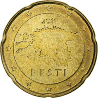 Estonie, 20 Euro Cent, 2011, Vantaa, SPL, Or Nordique, KM:65 - Estonia