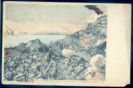 Cpa Guerre Russo Japonaise - Russo Japanese War -- Battle Near Port Arthur     LION22 - Collections & Lots