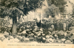 39 - Congrès Vinicole D'Arbois - 2 Juin 1907 - Discours Des Orateurs Sur La Promenade - La Foule - Arbois