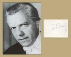 Karl Munchinger (1915-1990) - German Conductor - Rare Signed Card - Paris 1965 - Zangers & Muzikanten