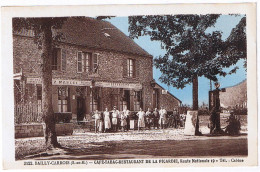 77 BAILLY CARROIS - DEVANTURE  Café Tabac Restaurant  Picardie, RN 19, Chez MARCEL - N°3122 Photo-édit E MIGNON à NANGIS - Baillycarrois