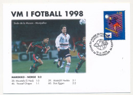 FRANCE - Env. Commémo.  Coupe Du Monde De Foot-Ball 1998 - Maroc Norvège - 1998 – Frankrijk