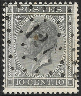 17A LP127 Fléron Le Timbre Est Vers Le Haut Et à Gauche (lot 67) - 1865-1866 Perfil Izquierdo