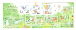 Japan 2023 Letter Writing Day Deer Birds Squirrel MNH - Ongebruikt