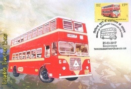 Maxi Card - Double Ducker Bus Buses Mode Of Transport Through Ages - Bus