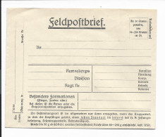 DR - Feldpostbrief - Umschlag - Feldpost (postage Free)