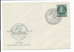 Berlin PU 12 - 10 Pf  Glocke - Umschlag Weltesche 1952 M. Blko Sonderstempel - Private Covers - Used