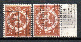 2205 Voorafstempeling Op Nr 109 - BRUGGE 1913 BRUGES - Positie A & B - Rolstempels 1910-19