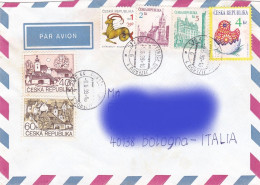 From Czech Republic To Italy - 1999 - Storia Postale