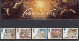 GREAT BRITAIN 1994 Christmas Presentation Pack Michel: 1539-1543 #722 - Sin Clasificación