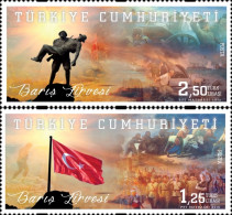 (4154-55) PEACE SUMMIT FLAG MNH** - Ungebraucht