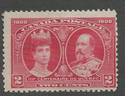 25434) Canada  Mint Hinge * 1908 - Neufs