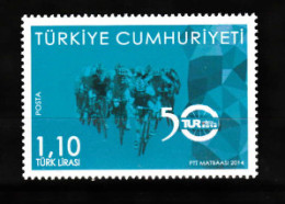 (4102) PRESIDENTIAL CYCLING TOUR OF TURKEY 2014 STAMPS MNH** - Ungebraucht