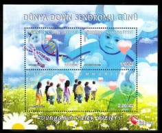 (4009-12 BL97) TURKEY WORLD DOWN SYNDROME DAY SOVENIR SHEET MNH** - Ungebraucht