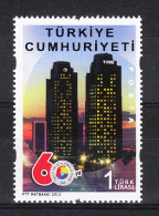 (3953) TURKEY 60th YEAR OF ESTABLISHMENT OF THE UNION OF CHAMBERS AND COMMODITY EXHANGES OF TURKEY TOBB MNH** - Ungebraucht