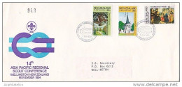 New Zealand 1984 14th Asia Pacific Scout Conference Souvenir Cover - Gebruikt