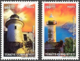 (3370-71) TURKEY LIGHTHOUSES STAMPS SET MNH** - Ongebruikt