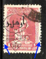 (0870) 1928 TURKEY OVERPRINTED COMMEMORATIVE STAMPS FOR SMYRNA SECOND EXHIBITION STAMPS USED ERROR !!! - Autres & Non Classés