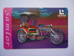 THAILAND CARDS LENSO 094/300  MOTORBIKES SAMLOT TAXI - Motorbikes