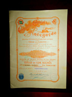 COMPANHIA COLONIAL  DE NAVEGAÇAO SA ,Lobito (Portuguese Angola)    1922 share Certificate - Navegación