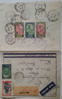 SOUDAN - Lettre Recommandée (enveloppe Ouverte) De 1937 Expédiée Pour La France De NIAFUNKE -Nombreux Cachets - Lettres & Documents