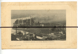 CPA Cuvette. ARDECHE. D07.  Le POUZIN . Les Usines Distillerie Et Fonderie . - Le Pouzin