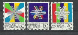 Liechtenstein   N° 775  à  777   Jeux Olympiques  Sarajevo 1984 Neufs  * *   B /TB    Voir Scans   Soldé ! ! ! - Inverno1984: Sarajevo