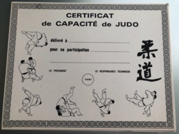 Diplôme Ancien Judo FFJDA - Martial Arts