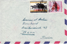 CONGO KINSHASA 1962 AIRMAIL LETTER SENT TO BERN - Covers & Documents