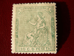 1 è République  // ESPAGNE  --1873   Allégorie De La République  10 C Vert  Jaune - Cote 10 Euro - Tb - Nuevos
