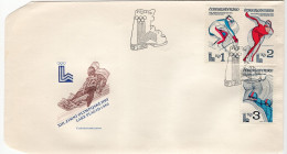 FDC - Skis - Skiing - Figure Skating - Bobsled - Lake Placid 1980 Winter Olympics - Winter 1932: Lake Placid