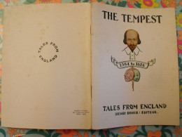 The Tempest. William Shakespeare. Tales From England. En Anglais. Henri Didier éditeur, Mesnil, 1935 - Other & Unclassified